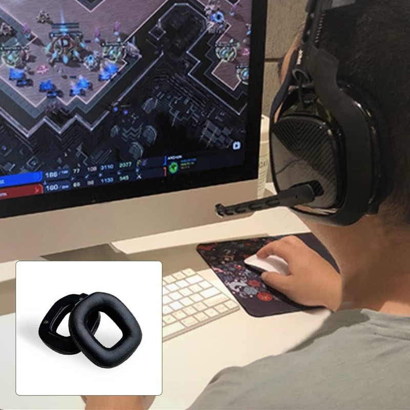 MQDITH Soft Protein Leather Replacement Ear Pads Compatible with Astro