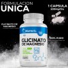 Glicinato De Magnesio 100% Puro Bioherb 180 Cápsulas 500mg Sabor