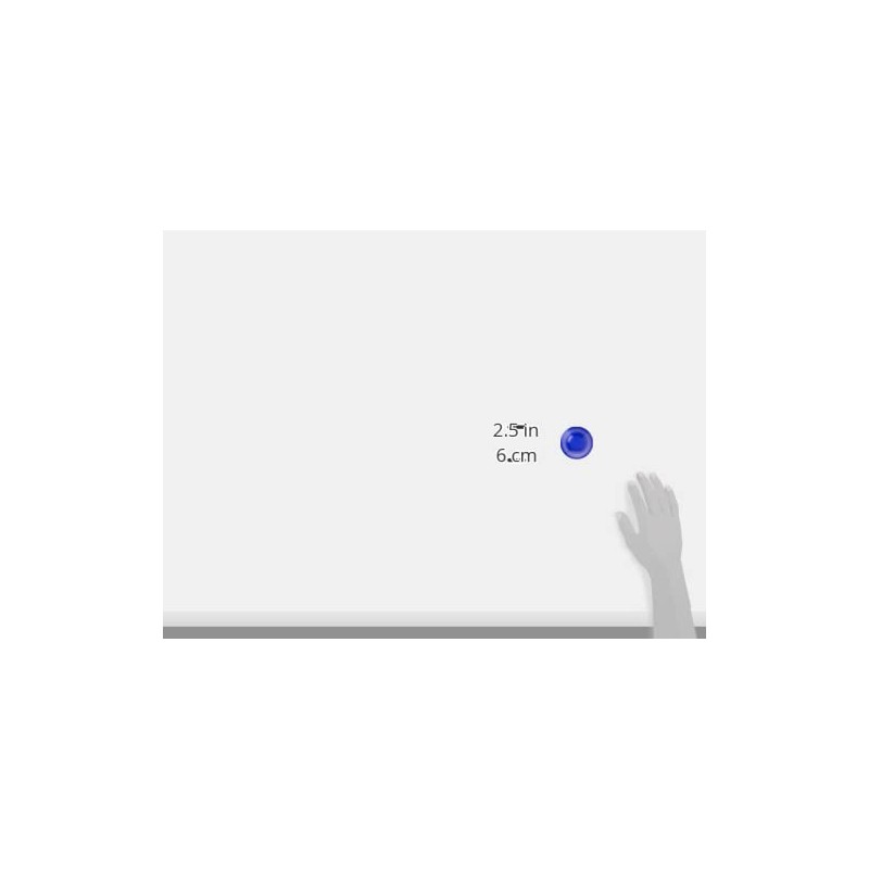 Dycem 50-1651B 2" Non-Slip Cone-Shaped Bottle Opener, Blue