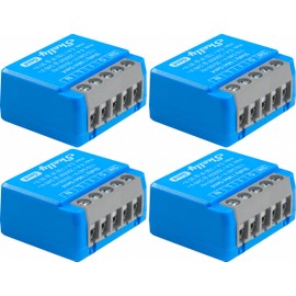 SHELLY 4 x Mini Gen4 8A Wireless Bluetooth Relay Blue