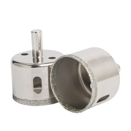Ohamtes 2Pcs cutting diameter 45mm(1-13/16") diamond drill bits, hollow drill bits, hole saw diamond bits, suitable for opening holes in glass, ceramics, marble and other materials