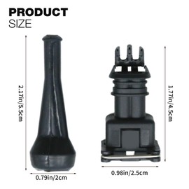 Hoypeyfiy 2Pcs 282189-1 2 Way Junior Power Timer With Terminals Boot and Cable Seals, Replacement for Modification or Enhancement, Replaces 927770-3, 828905-1