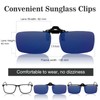 VEGCOO Clip on Sunglasses Men, 2 Pcs Clip-On Sunglasses UV400,