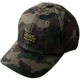 Avirex Men’s Military Tag Baseball Cap, Hat, Cotton Cap, Polo Cap, Low Cap, 6-Panel Cap, camouflage