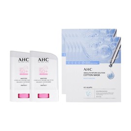 2025 The latest AHC Masters Pink Sun Stick 22g 2+Mask Pack Moisture 10 / 2025 최신상 AHC 마스터즈 핑크 선스틱 22g 2개+마스크팩 모이스처 10매