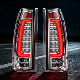Luces traseras LED compatibles con Chevy Silverado GMC Sierra C/K 1988-1998, Suburban/GMC Yukon, Tahoe 1995-2000, Escalade 99-00, luces traseras brillantes, Plug N Play, impermeable, lente