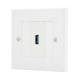 USB 3.0 Modular Faceplate/Wall Outlet (1 x USB 3.0 Port)