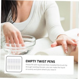 OHPHCALL 4sets Nail Cuticle Oil Pen Set Brush Pen Empty Lip Gloss Tube Nail Art Tool Oil Applicators 8pcs*4