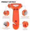 2-in-1 Car Emergency Escape Tool - Tungsten Steel Tip Window