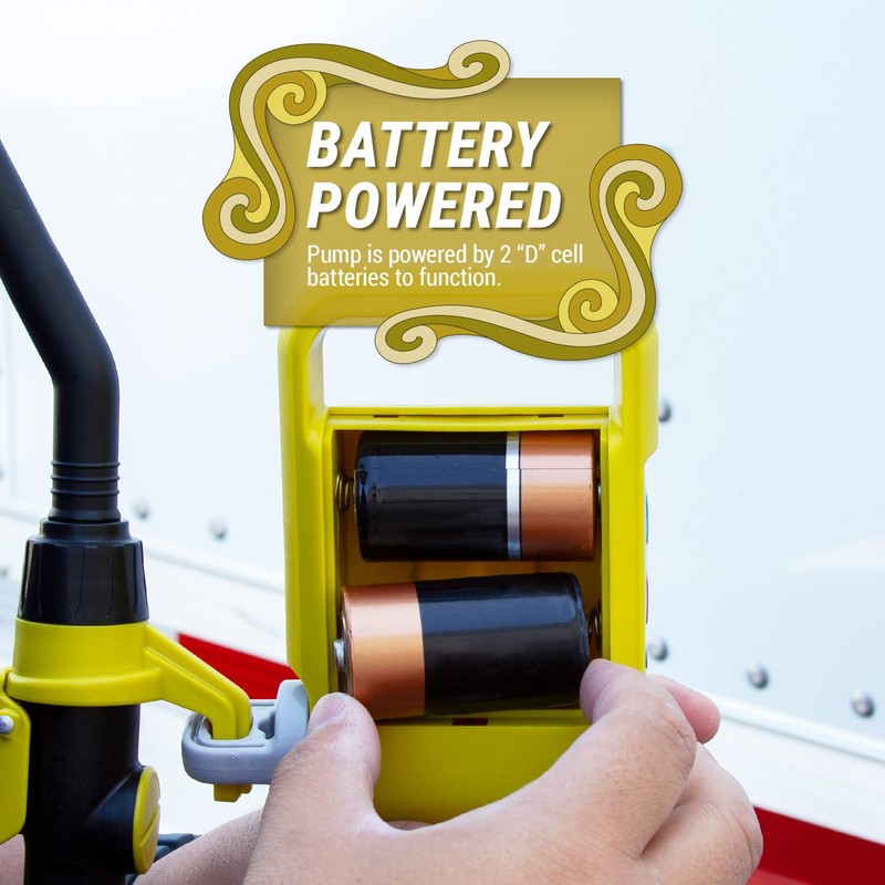 TERA PUMP Easy Handle Battery Powered Fuel Transfer Pump with