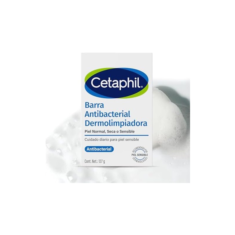 Cetaphil Barra Dermolimpiadora Facial Corporal Piel Sensible Seca 127 g