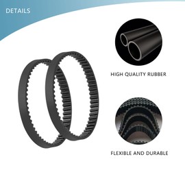 KingBra 2Pcs Vacuum Belts Replacement Vacuum Cleaner Belt Compatible with Shark Navigator Lift-Away NV350 NV351 NV352 NV353 NV355 NV356 NV357 NV360 NV22 NV42 NV44 NV46 UV400 UV410 UV420 UV440