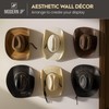 Modern JP Adhesive Hat Hooks for Wall (6-Pack) - Cowboy