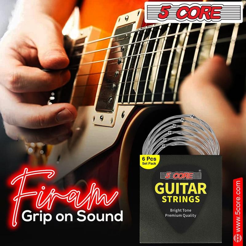5 Core Electric Guitar Strings for 6 String Guitars Nickel