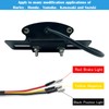 MGMSUNDK Motorcycle Tail Lamp, Integrated LED, DC12V, Waterproof, Universal Use,