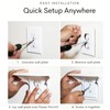WILAOIYOOU Outlet Shelf, Bathroom Wall Holder with Built-in Cable Management,