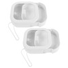 Healeved 2pcs Hair Tie Organizer Box Portable Travel Storage for