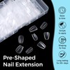 TOMICCA Nail Tips 240Pcs Short Coffin Acrylic Nails Gel Nail