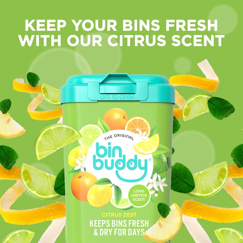 Bin Buddy Fresh Citrus + Citronella, 450g