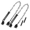 Gadpiparty 2set Heavy Duty Chain Lock Safety Spring Screen Closer