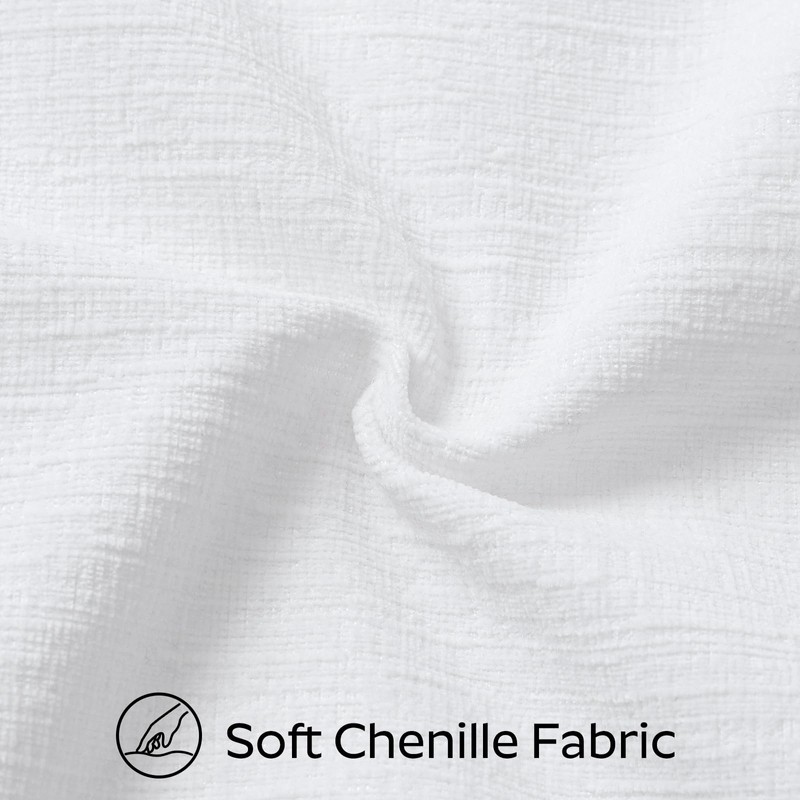 Sungeek Set of 2 Soft Chenille Cushion Covers 50x50cm Square