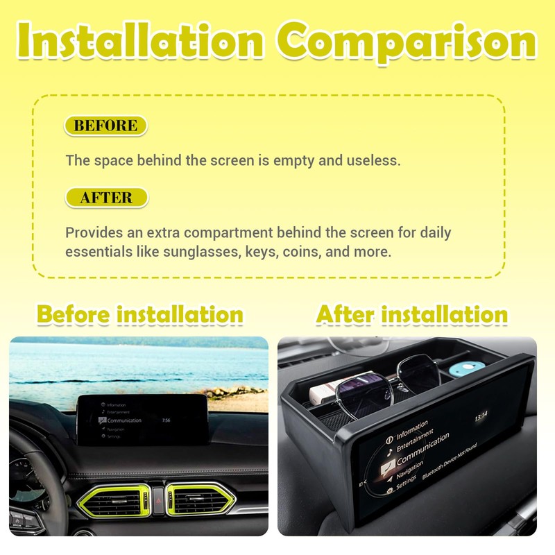 X-TKER Dash Storage Organizer Compatible with 2022 2023 2024 2025