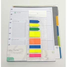 Talia Discbound Notebook Refills (Weekly Undated ORG Kit - Horizontal, Midsize (7.5in x 9.75in))