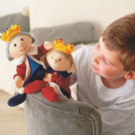 Sterntaler 3602014 Queen Hand Puppet, Ideal for Doll Theatre and Role Play, 30 x 27 x 9 cm, Multi-Coloured