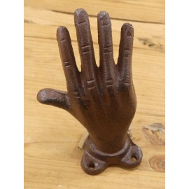 Midwest Craft House Cast Iron Hand Door Handle Pull Paperweight Rustic Decor Knob Bookend Book End