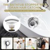 Yaseingoo Chrome Bathtub Drain Stopper, Solid Brass Tip-Toe Bath Tub