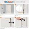 KOVOSCH 2 Pack Hinge Pin Door Stopper Oil Rubbed Bronze