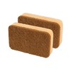 Casabella Copper Power Natural Fiber Non-Scratch Scrub Sponges (Pack of