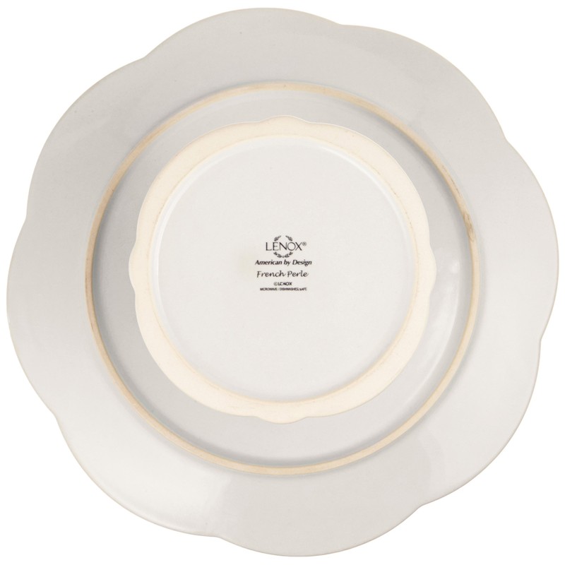 Lenox French Perle Pedestal Cake Plate, Medium, White -