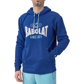 Babolat Men's Exercise Hooded Tennis Training Sweatshirt, Estate Blue (X-Large)