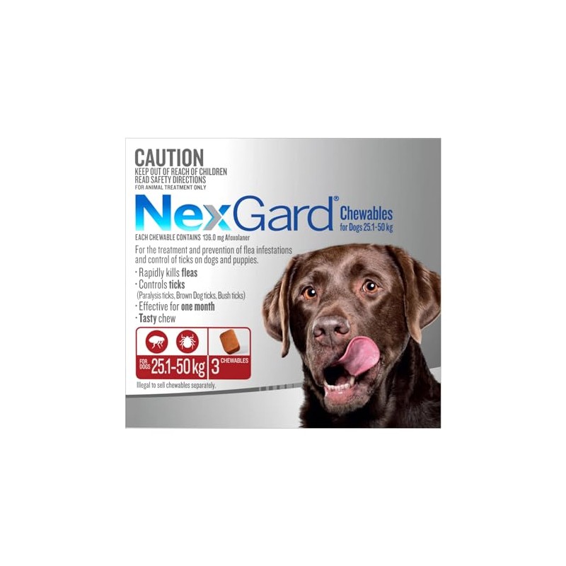 Nexgard Red for Large Dog 25 to 50 Kg 3