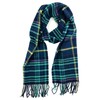 Plum Feathers Plaid Check and Solid Cashmere Feel Winter Scarf,