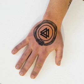 Ouroboros Tattoo - Ouroboros Temporary Tattoo/Viking Tattoo