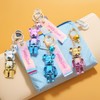 ZOIKOM Cartoon Anime Doll Cool Gradient Bear Keychain Cute Bag