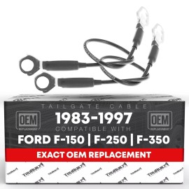 TRUBUILT1 AUTOMOTIVE Tailgate Cables 83-97 F-150, 21-1/8 In, F-100, F-250 and F350, F7TZ-9943052-A