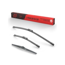 3 Wipers 26"/16"/14" Silicone Windshield Wiper Blades Replacement for Toyota C-HR 2021 2020 2019 2018 2017 (Pack of 3)26inch 16inch Front Wiper Blades with 14 inch Rear Wiper Blade Set,Top Lock