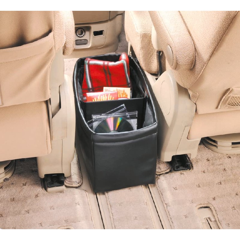 Carmate CZ314 Car Trash Can Walkthrough Storage Dust, Black