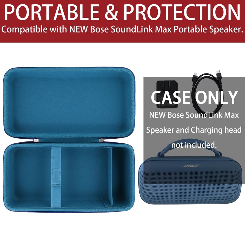 khanka Hard Case Replacement for New Bose SoundLink Max Portable