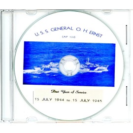 USS General O H Ernst AP 133 CRUISE BOOK War Log WWII CD Navy