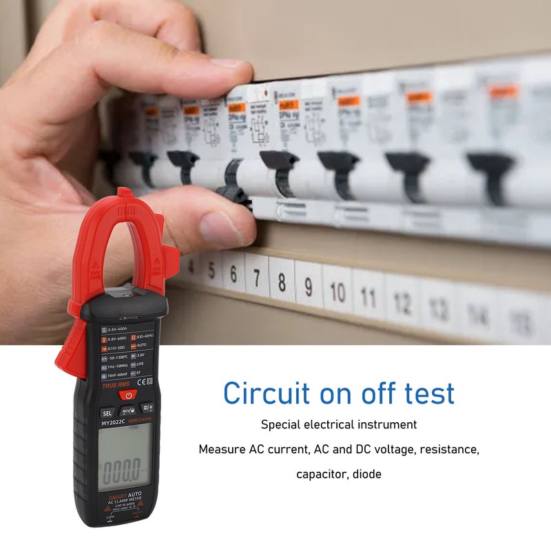 MAYILON Digital Clamp Meter Smart AC Multimeter Amp Ohm Volt