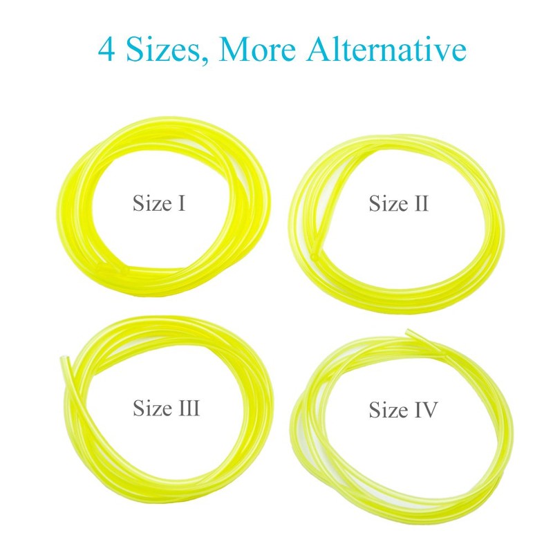 HOODELL 4 Sizes Premium Petrol Fuel Line, 4 Feet Long