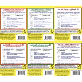 Savory Saltine Seasoning, 1.4 Ounce, Sampler Set, 3 Flavors, 6 Pack