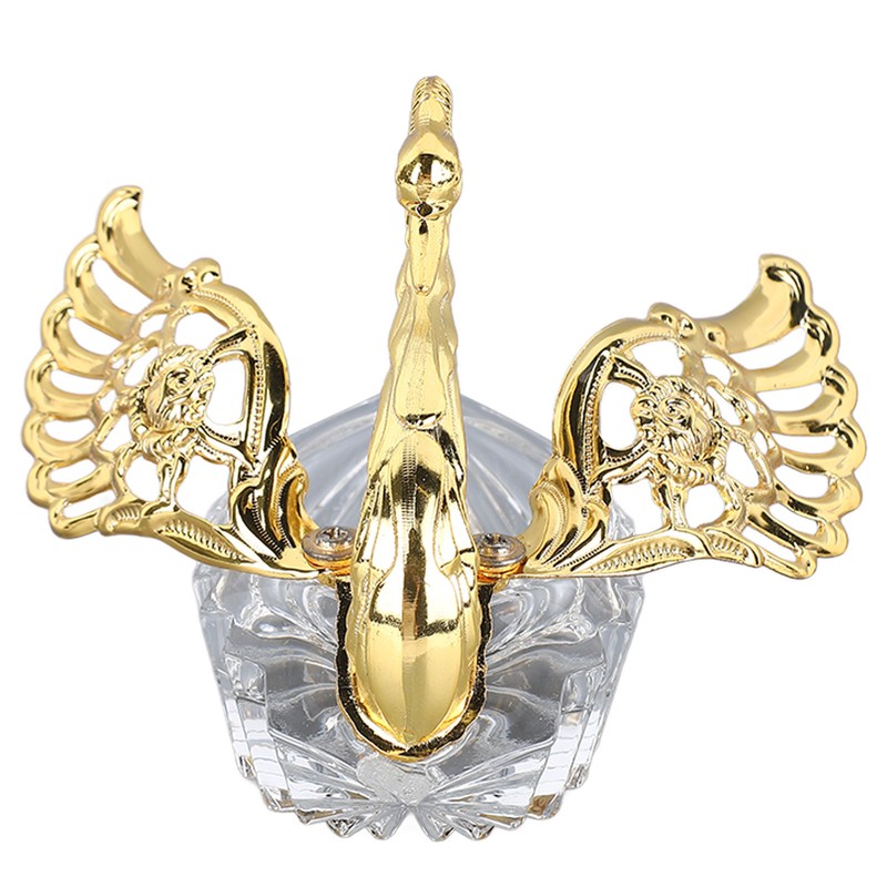 Swan Sugar Storage Jar European Modern Condiment Container Golden Seasoning