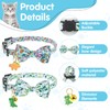 2 Pack Cotton Cat Collar for Soft Breakaway, Kitten Collar