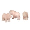 Edelsteinartikel Rose Quartz Elephant, Crystal Elephant 5 cm, Rose Quartz