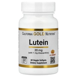 California Gold Nutrition, containing lutein and zeaxanthin derived from calendula extract, 60 veggie softgels / California Gold Nutrition (캘리포니아골드뉴트리션), 루테인, 금잔화 추출물 유래 제아잔틴 함유, 베지 소프트젤 60정